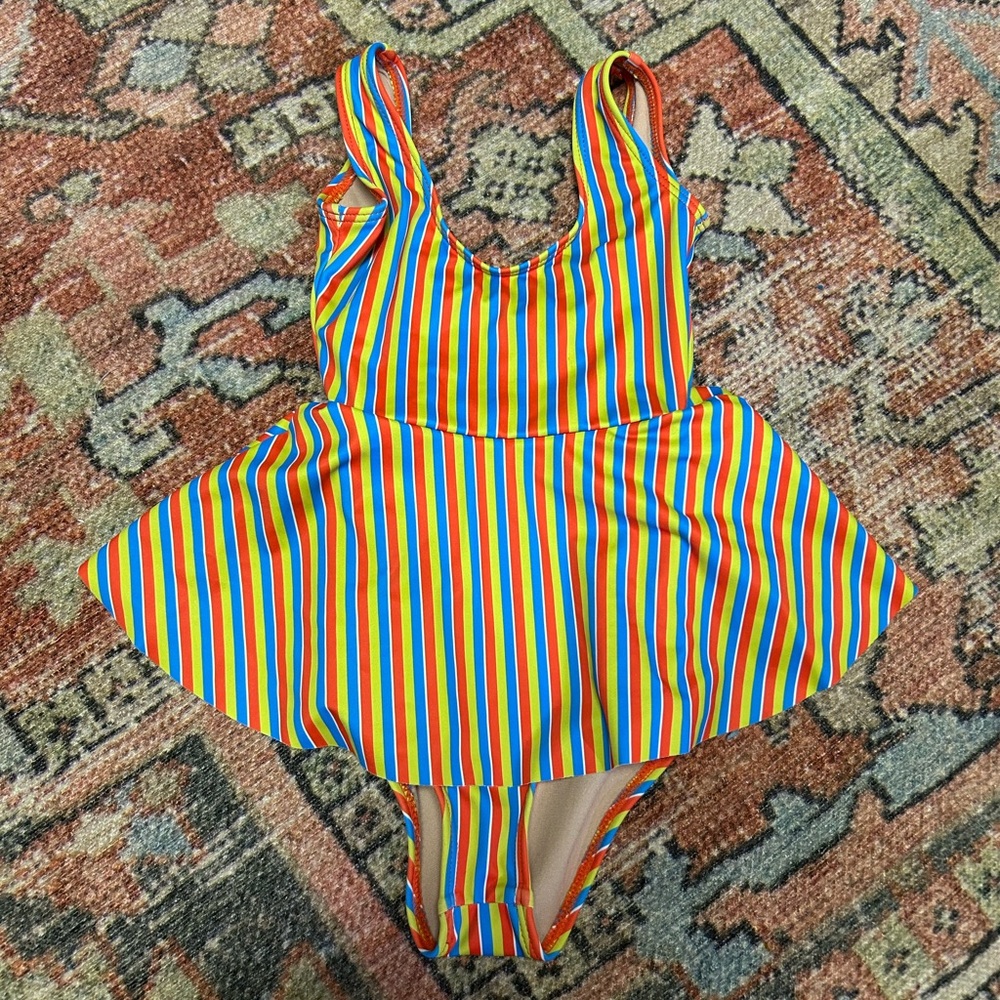 Kortni Jeane retro striped one piece